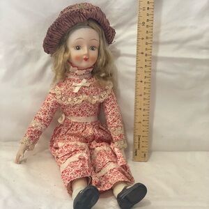 Charming Vintage Porcelain Doll